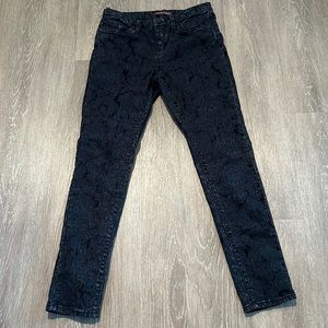Marchesa Voyage Black Printed Couture Pants Jeans